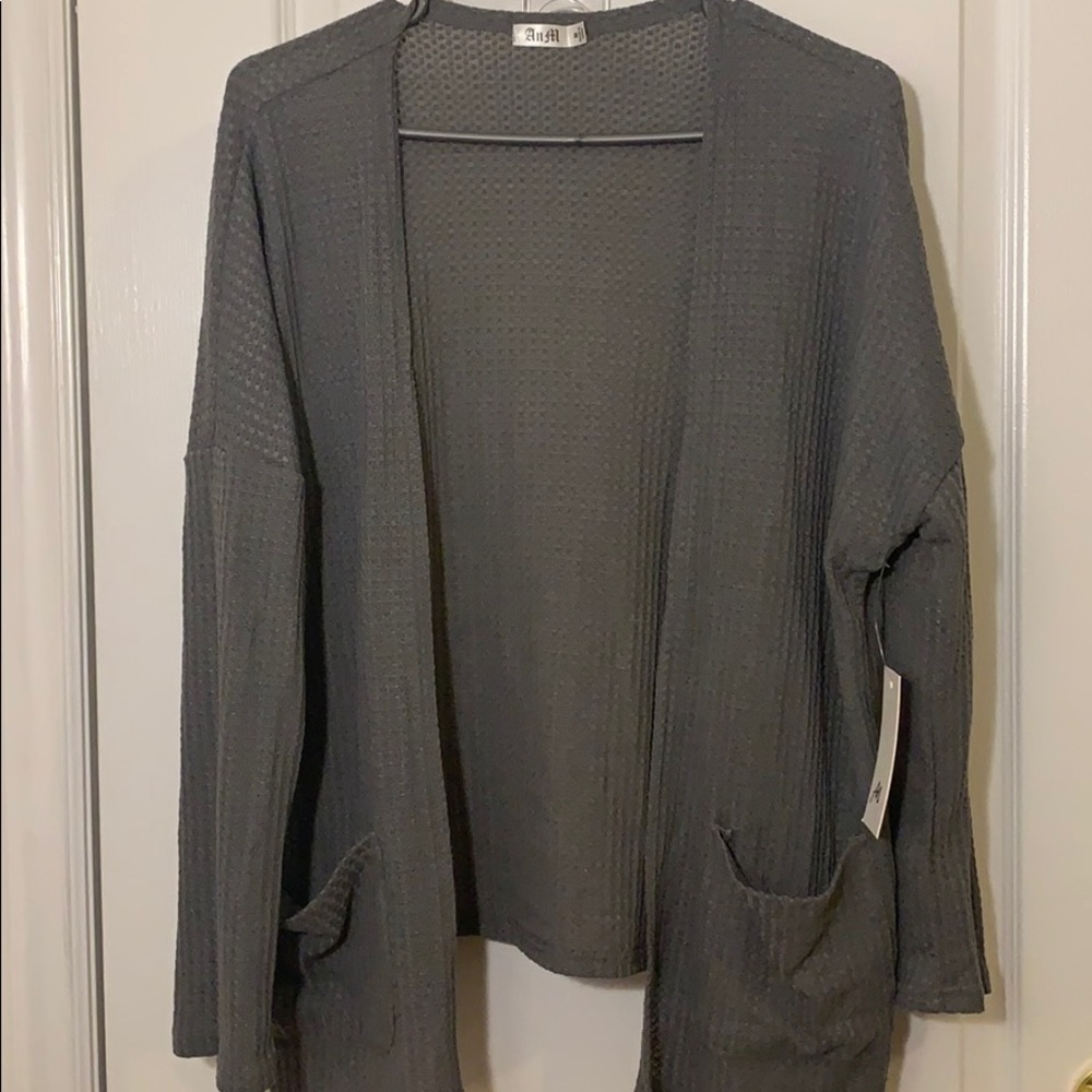Thin Grey Cardigan